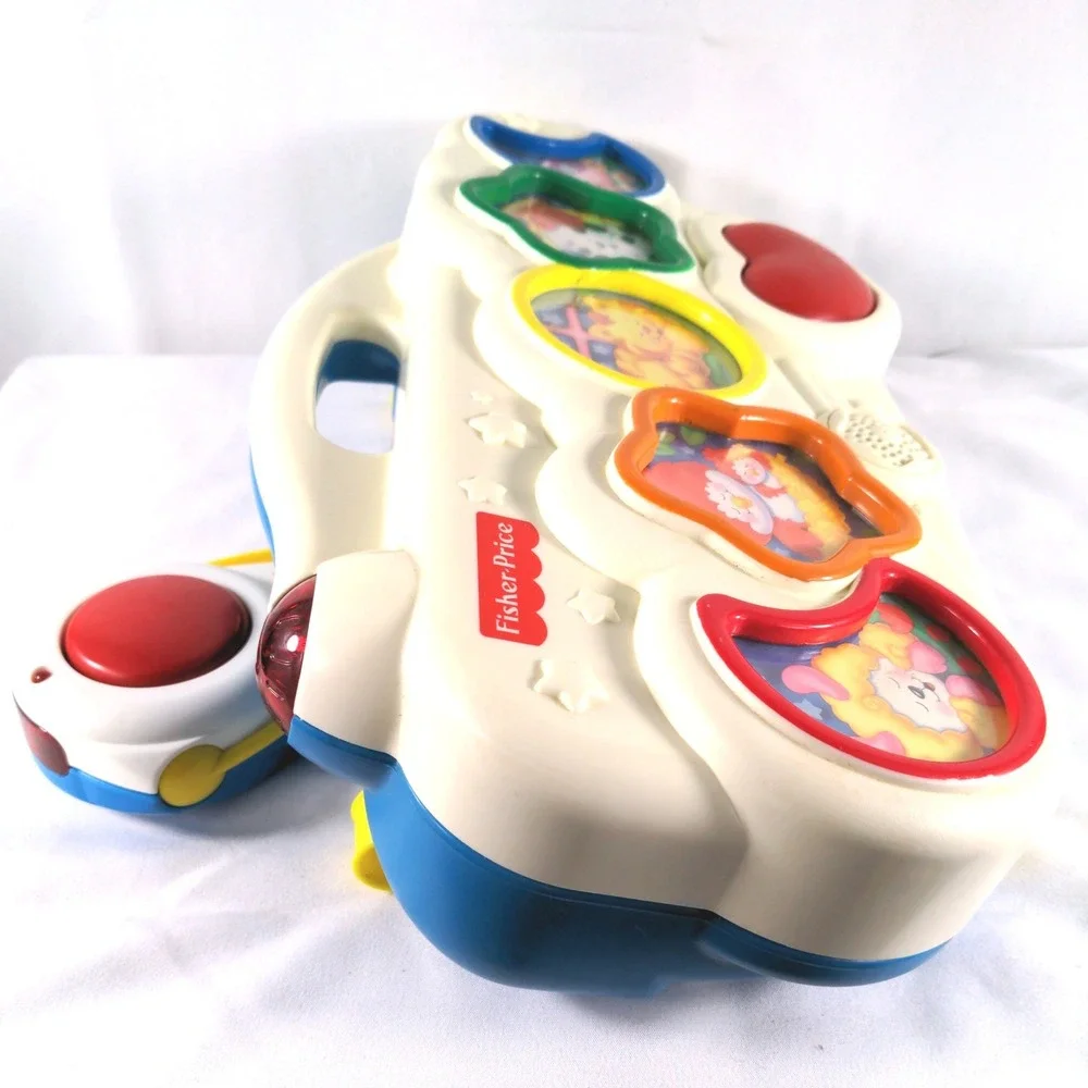 Vintage 1994 Fisher Price Crib Activity Toy Light Up Musical Animals Rare 90s